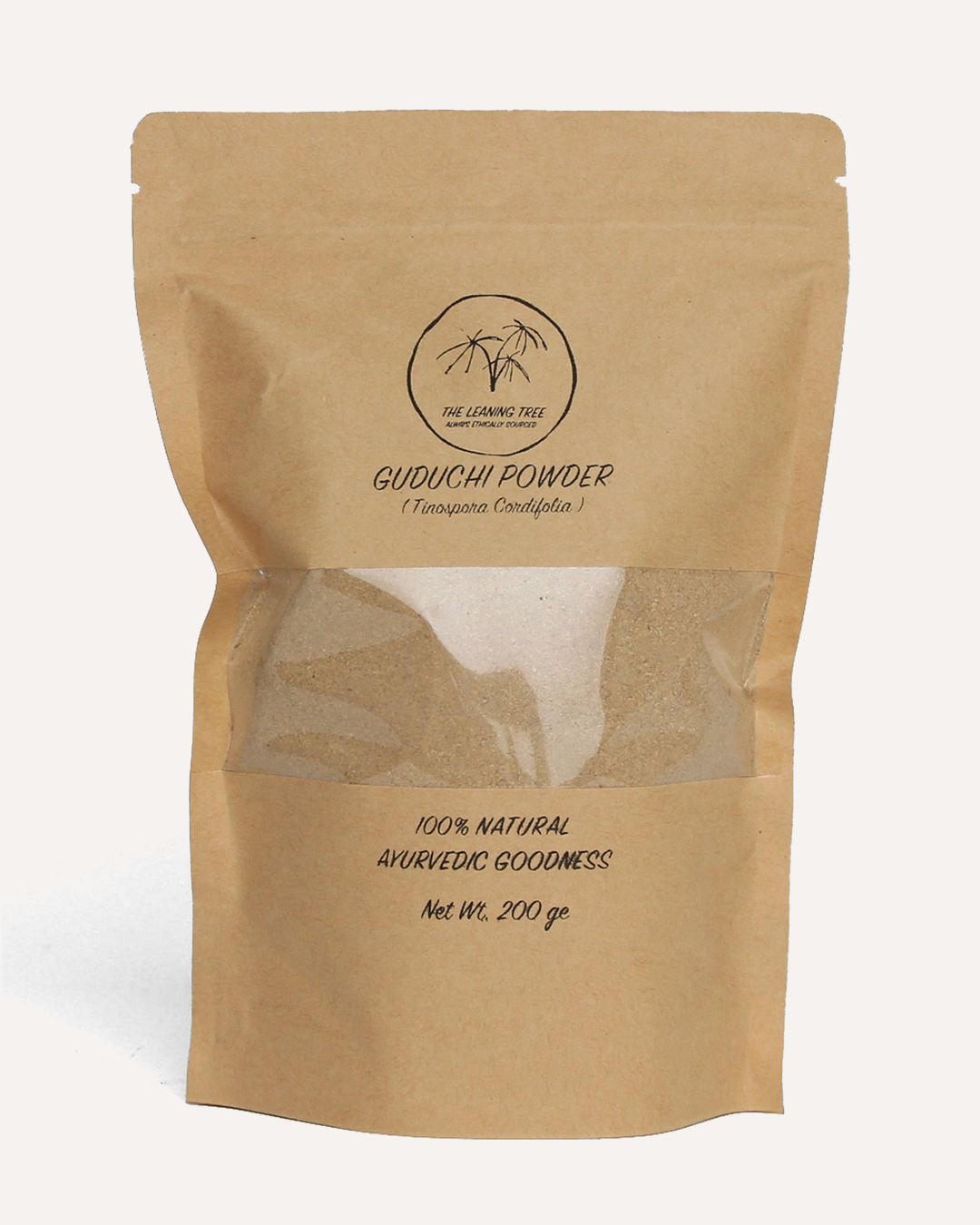 100% Natural Guduchi Powder (Tinospora cordifolia), By The Leaning Tree